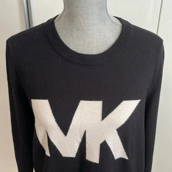 MICHAEL KORS Graphic Crew Neck Sweater, Size  L - Picture 2 of 9